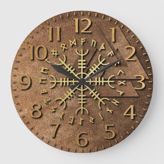 Grande Horloge Ronde Guerrier de Viking (Recto)