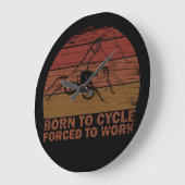 Grande Horloge Ronde Guillemets motivationnels (Angle)