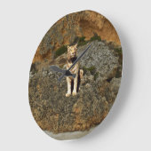 Grande Horloge Ronde Guise blanche, (Angle)