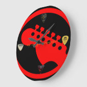 Grande Horloge Ronde "Guitare " (Angle)