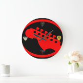 Grande Horloge Ronde "Guitare " (Maison)
