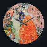 Grande Horloge Ronde Gustav Klimt - Femmes amis<br><div class="desc">Femmes amis - Gustav Klimt, Huile sur toile, 1916-17 (détruit en 1945)</div>