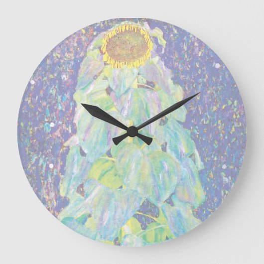 Grande Horloge Ronde Gustav Klimt - La peinture fine d'art tournesol (Recto)