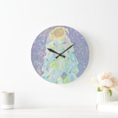 Grande Horloge Ronde Gustav Klimt - La peinture fine d'art tournesol (Maison)