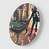 Grande Horloge Ronde Gustave Caillebotte art: Billiards (Angle)