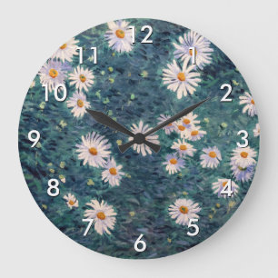 Grande Horloge Ronde Gustave Caillebotte - Parterre de marguerites, dét