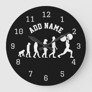 Grande Horloge Ronde Gym Bodybuilder TOUTE COULEUR Personnalisé