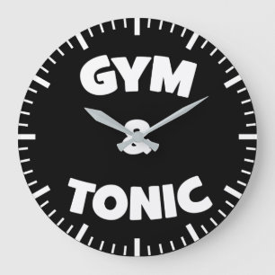 Grande Horloge Ronde Gym et Tonic - Entraînement de nouveauté amusant