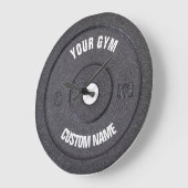 Grande Horloge Ronde Gym Owner ou utilisateur Funny Clock (Angle)