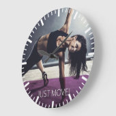 Grande Horloge Ronde Gym pour la motivation (Angle)