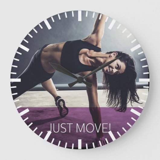 Grande Horloge Ronde Gym pour la motivation (Recto)