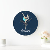 Grande Horloge Ronde Gymnaste féminine (Maison)