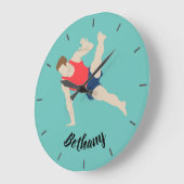 Grande Horloge Ronde Gymnaste masculin (Angle)