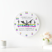Grande Horloge Ronde Gymnastique Citation Inspirationnelle (Maison)