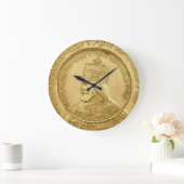 Grande Horloge Ronde Haile Selassie Jah Rastafari Reggae Rasta Roots (Maison)