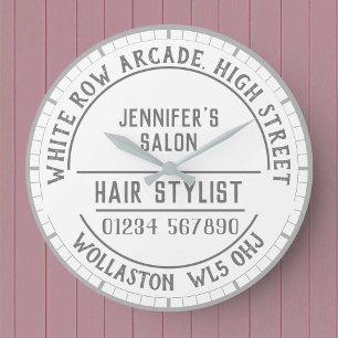 Grande Horloge Ronde Hairtravsalon Wall Clock