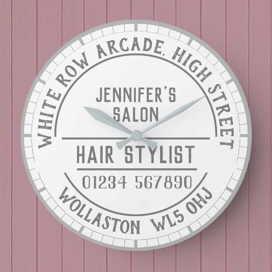 Grande Horloge Ronde Hairtravsalon Wall Clock