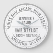 Grande Horloge Ronde Hairtravsalon Wall Clock (Recto)