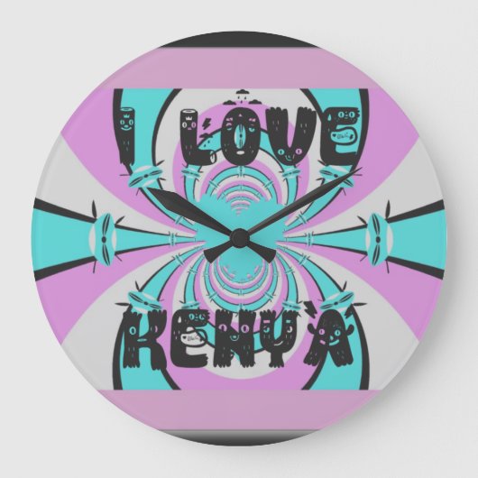 Grande Horloge Ronde Hakuna Matata Kenya (Recto)