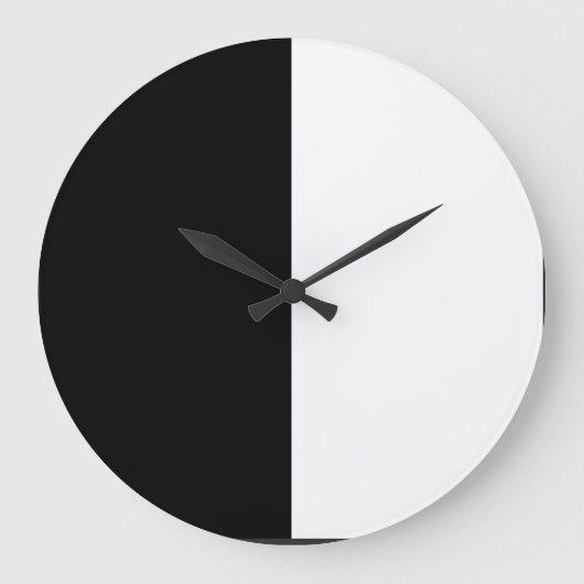 Grande Horloge Ronde half white half black, half black half white (Recto)