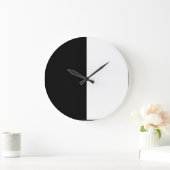 Grande Horloge Ronde half white half black, half black half white (Maison)
