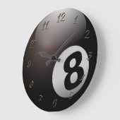 Grande Horloge Ronde Hall de billard (Angle)