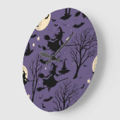 Grande Horloge Ronde Halloween (Angle)