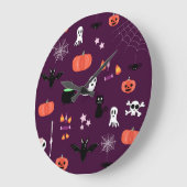 Grande Horloge Ronde Halloween (Angle)