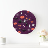Grande Horloge Ronde Halloween (Maison)