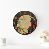Grande Horloge Ronde Halloween (Maison)