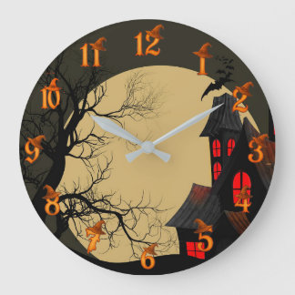 Grande Horloge Ronde Halloween