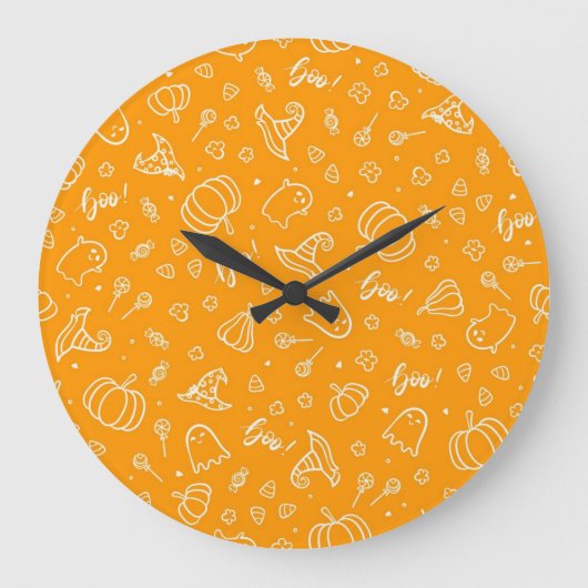Grande Horloge Ronde Halloween (Recto)