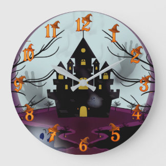 Grande Horloge Ronde Halloween