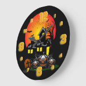 Grande Horloge Ronde Halloween (Angle)