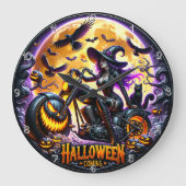 Grande Horloge Ronde Halloween à venir (Recto)