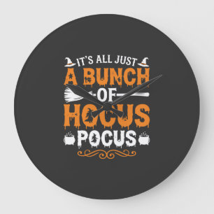 Grande Horloge Ronde Halloween C'est Tout Juste Un Tour De Sorcellerie
