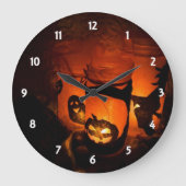 Grande Horloge Ronde Halloween Decoration Wall Clock (Recto)
