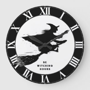 Grande Horloge Ronde Halloween drôle