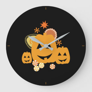 Grande Horloge Ronde Halloween Party