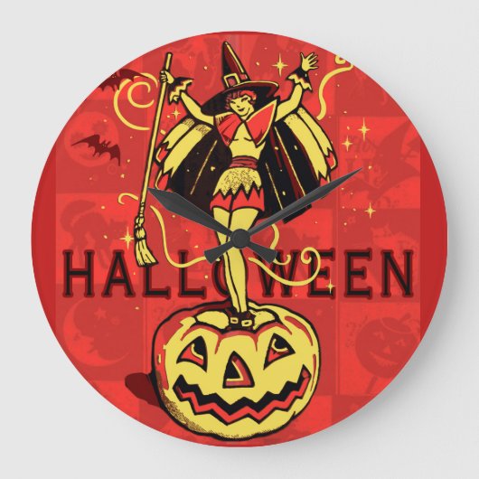 Grande Horloge Ronde Halloween (vintage) (Recto)