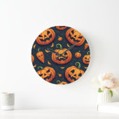 Grande Horloge Ronde Halloween Wall Clock (Maison)