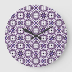 Grande Horloge Ronde Halo de Lavande