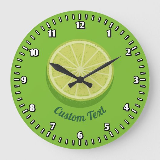 Grande Horloge Ronde Halte Lime (Recto)