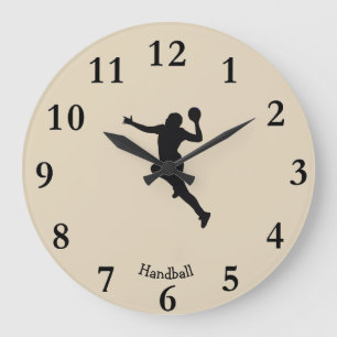 Grande Horloge Ronde Handball Player