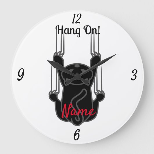 Grande Horloge Ronde Hang On Black Cat (Recto)