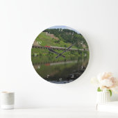 Grande Horloge Ronde Hangviadukt Pünderich avec train personnel (Maison)