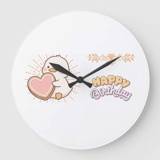 GRANDE HORLOGE RONDE HAPPY BIRTHDAY  (Recto)