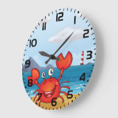 Grande Horloge Ronde Happy Crab on Beach with Lighthouse (Angle)