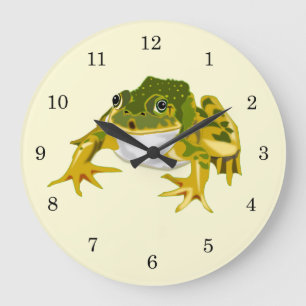 Grande Horloge Ronde Happy Frog