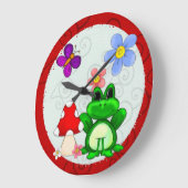 Grande Horloge Ronde Happy Frog (Angle)